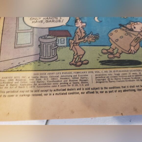 Vintage Sad Sacks's Army Life Comic #28 1970 - Picture 2 of 5